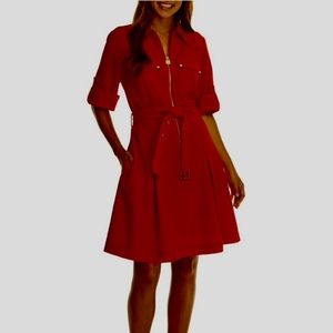 EUC MICHAEL KORS BELTED DRESS